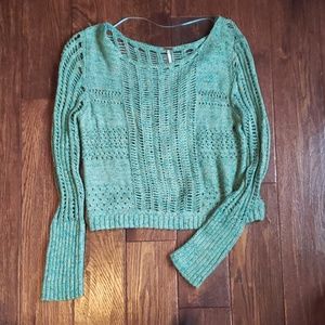 Turquoise Free People Sweater